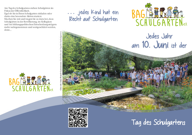 Faltblatt zum Tag des Schulgartens